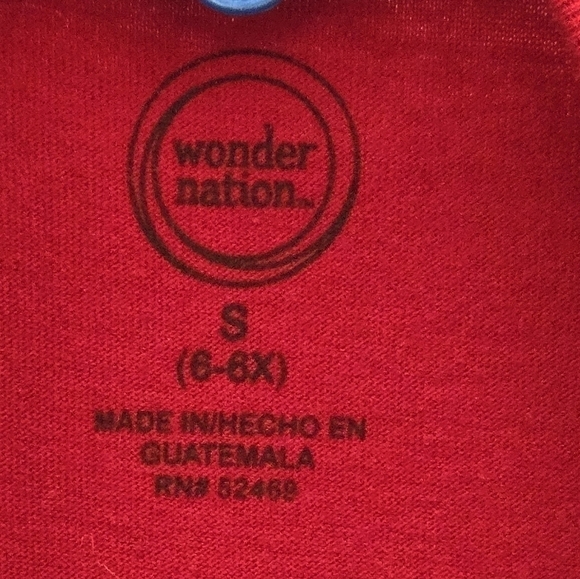 Girls red Grinch theme Christmas shirt long sleeve size 6/6X - Picture 3 of 3